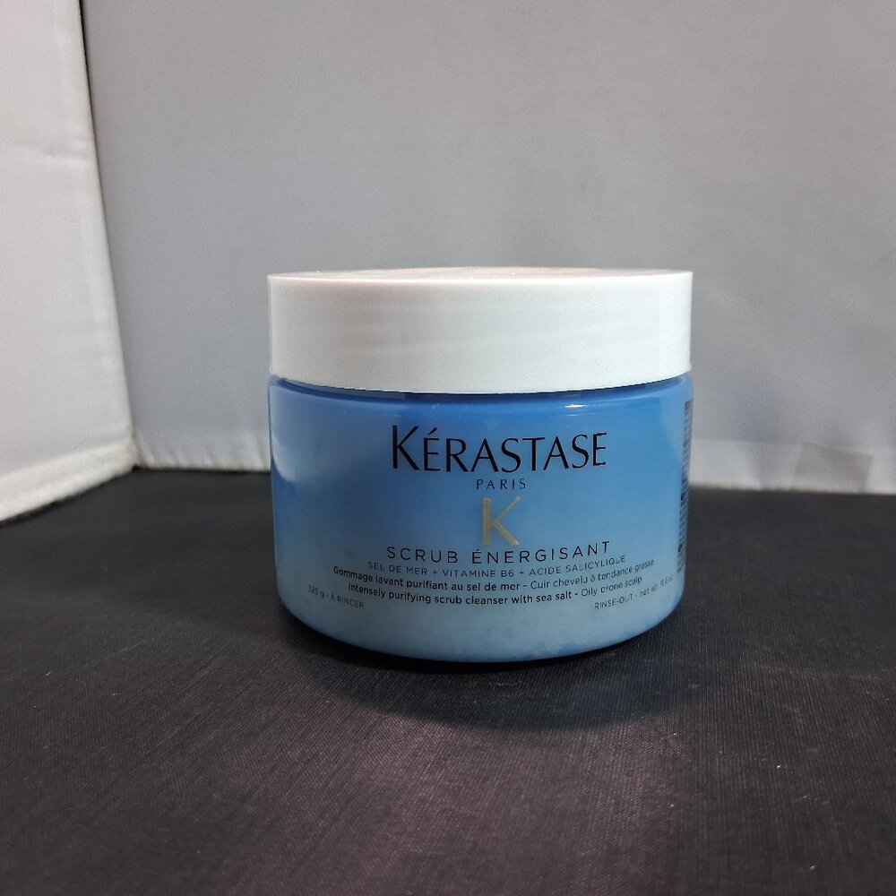 Kerastase Scrub Energisant with Sea Salt for Oily Scalp Rinse Out 11.4oz 325gram